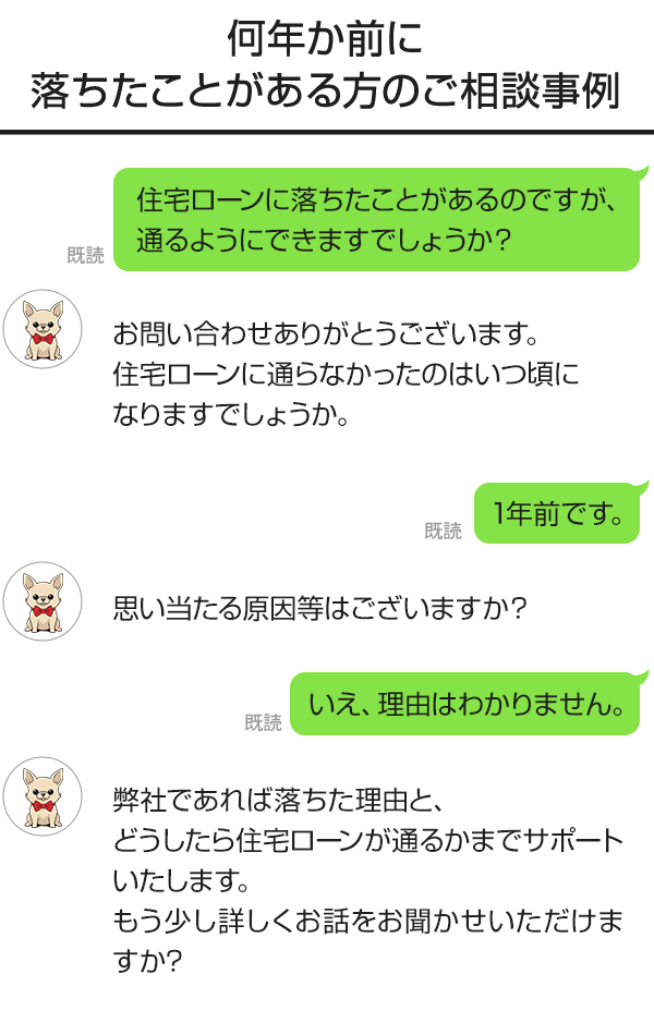 何年か前に落ちたことがある方のご相談事例